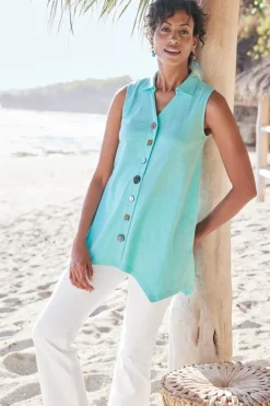 Fashion Soft Surroundings Danielle Button Tank