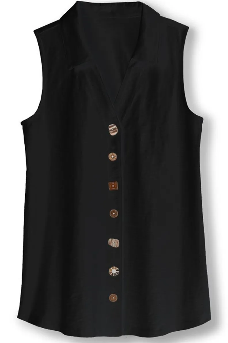 New Soft Surroundings Danielle Sleeveless Tunic