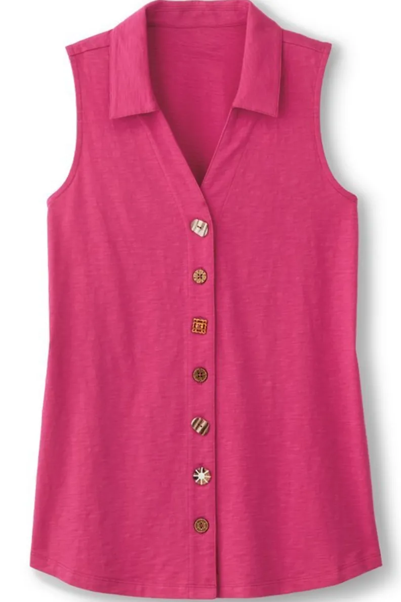 New Soft Surroundings Danielle Sleeveless Tunic
