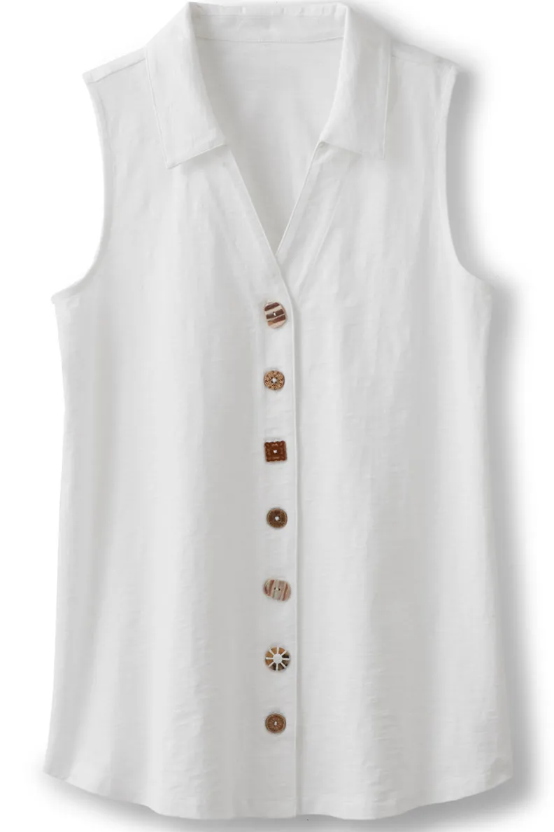 New Soft Surroundings Danielle Sleeveless Tunic