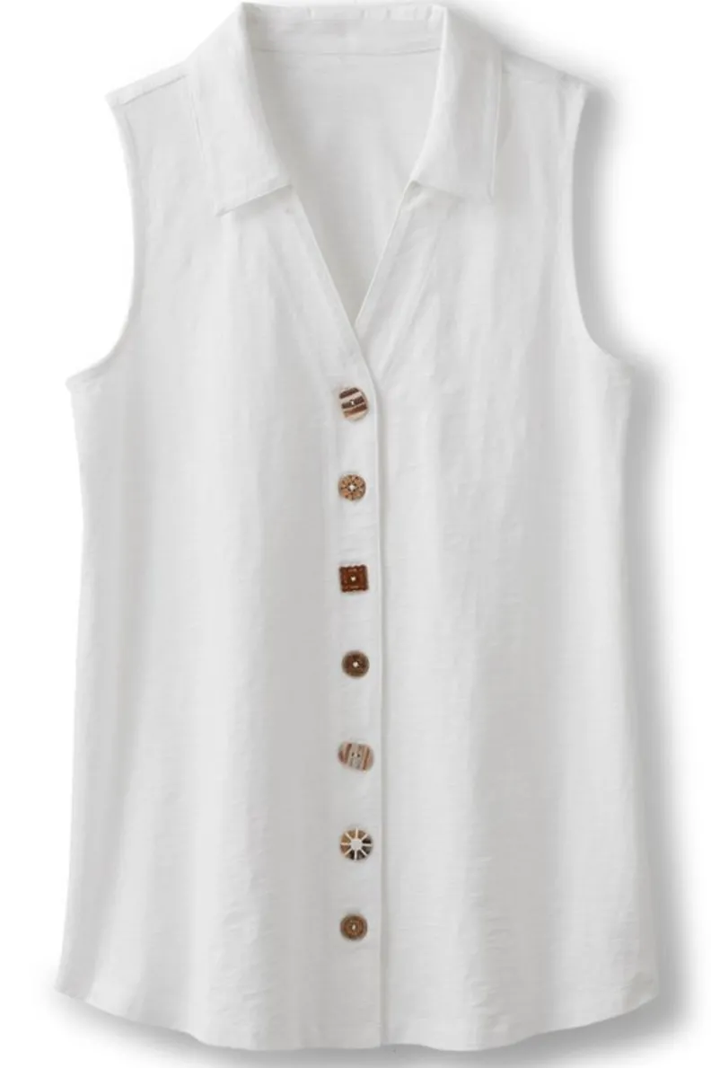 New Soft Surroundings Danielle Sleeveless Tunic