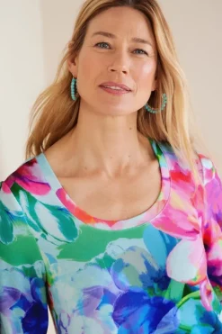 Outlet Soft Surroundings Darcy Tunic PinkSpringFloral