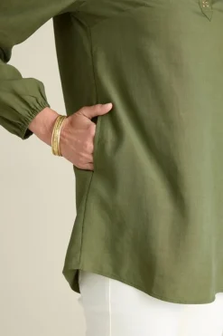 Discount Soft Surroundings Delaine Tencel™ Tunic LodenGreen