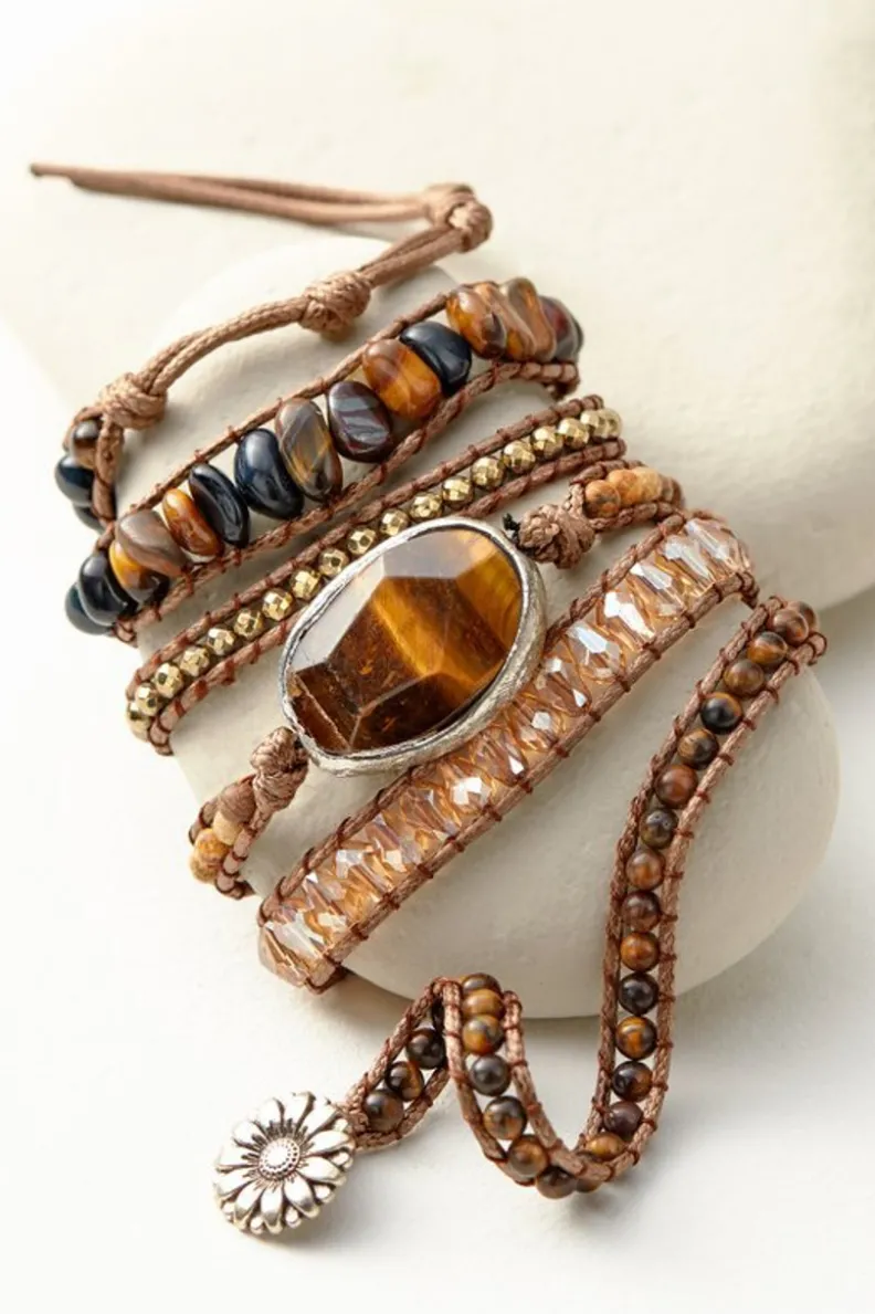 Clearance Soft Surroundings Della Wrap Bracelet Tiger'SEye