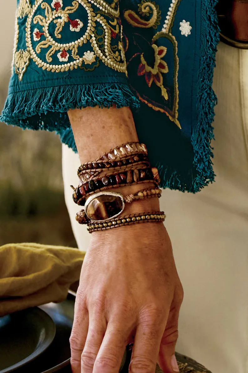 Clearance Soft Surroundings Della Wrap Bracelet Tiger'SEye