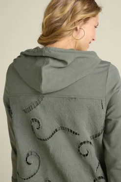 Hot Soft Surroundings Dionne Top Olive