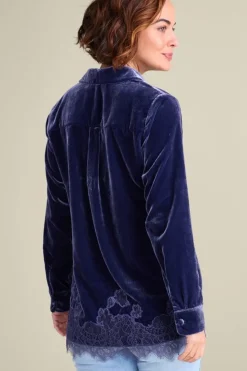 Best Soft Surroundings Eden Velvet and Lace Shirt