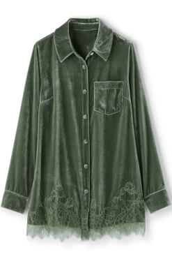 Best Soft Surroundings Eden Velvet and Lace Shirt