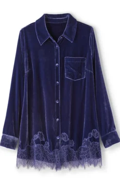 Best Soft Surroundings Eden Velvet and Lace Shirt