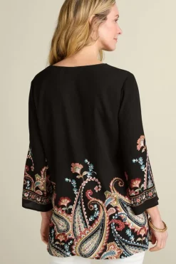 Discount Soft Surroundings Elma 3/4 Sleeve Tunic CascadingBrder