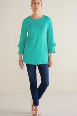 Sale Soft Surroundings Erin Linen Blend Tunic