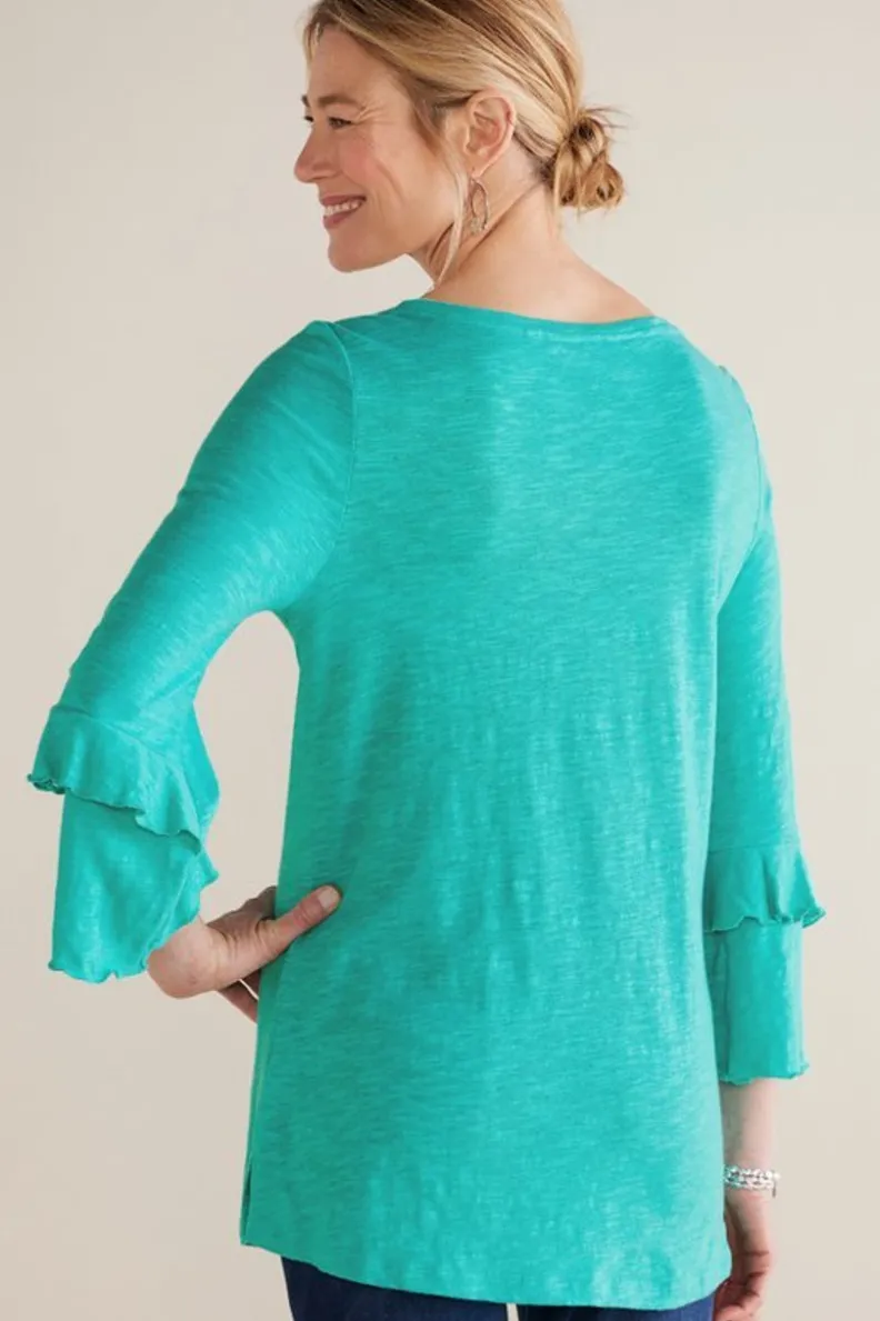 Sale Soft Surroundings Erin Linen Blend Tunic