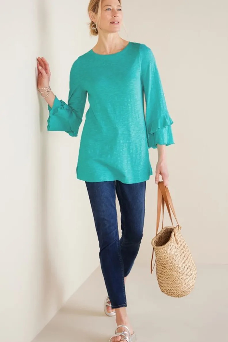 Sale Soft Surroundings Erin Linen Blend Tunic