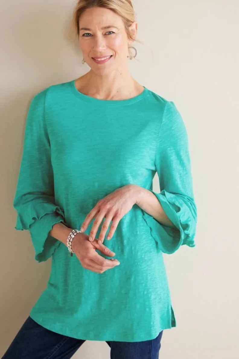 Sale Soft Surroundings Erin Linen Blend Tunic