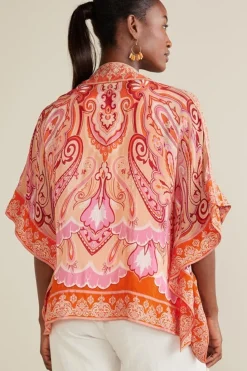 Hot Soft Surroundings Farida Topper PinkBeachPaisley