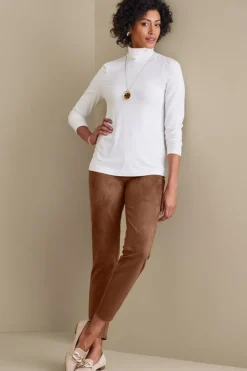 Best Soft Surroundings Faux Suede Pull-On Leggings