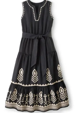 Fashion Soft Surroundings Fernanda Midi Dress Black