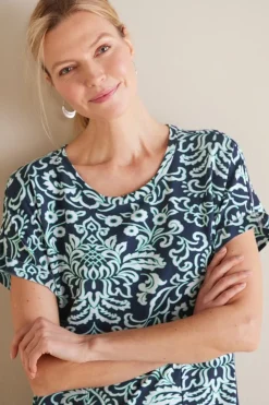 Online Soft Surroundings Fina French Terry Short Dress