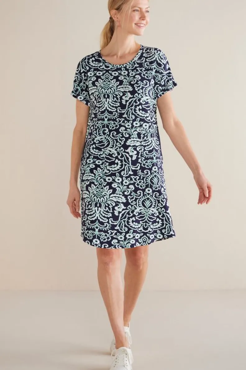 Online Soft Surroundings Fina French Terry Short Dress
