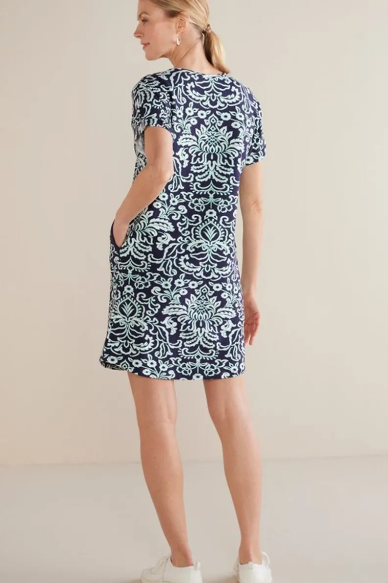 Online Soft Surroundings Fina French Terry Short Dress