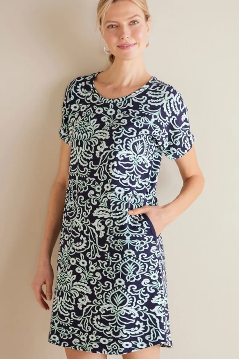 Online Soft Surroundings Fina French Terry Short Dress