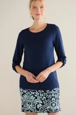 Fashion Soft Surroundings Fina French Terry Tee