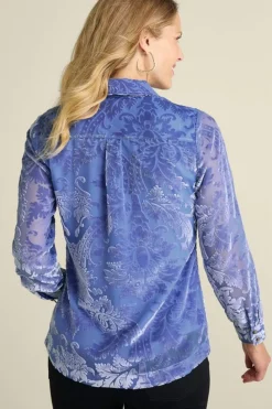 Discount Soft Surroundings Floreat Velvet Shirt