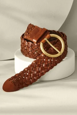 Fashion Soft Surroundings Freya Braided Belt Brown