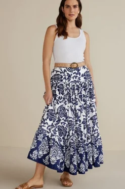 Fashion Soft Surroundings Gia Maxi Skirt FijiFloral