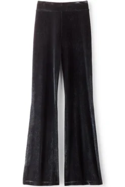 Best Soft Surroundings Gianna Velvet Bootcut Pants Black