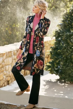 Fashion Soft Surroundings Glasgow Sweater Coat Black