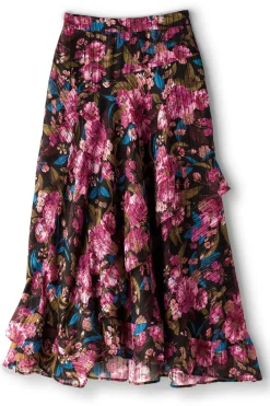 Sale Soft Surroundings Hannie Midi Skirt SolsticeFloral