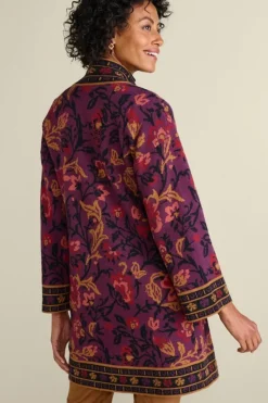 Clearance Soft Surroundings Haven Jacquard Cardigan WinterGardenJacquard