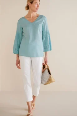 Discount Soft Surroundings Heloise Eyelet Sleeve Tunic
