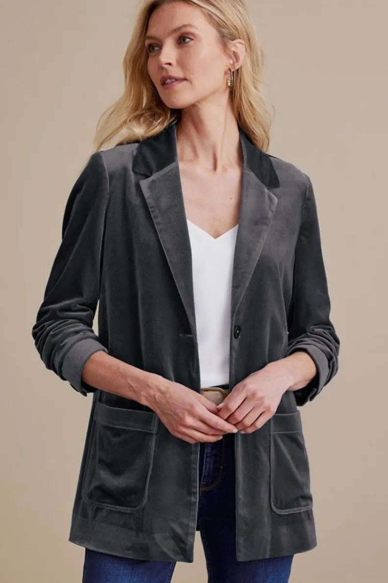Clearance Soft Surroundings Holly Velvet Blazer