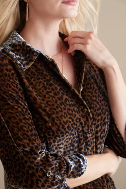 Best Soft Surroundings Icon Silk Velvet Poets Tunic Shirt