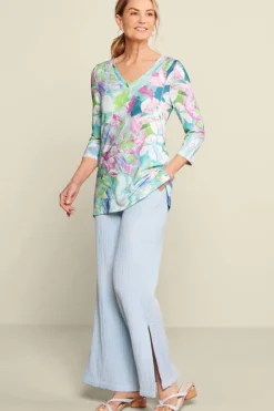 Online Soft Surroundings Iris 3/4 Sleeve Tunic TropicalMulti