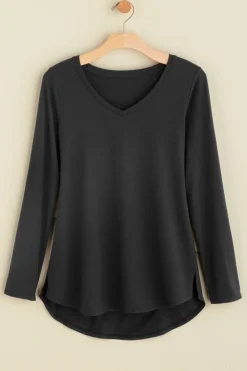 Fashion Soft Surroundings Isabel Pima Long Sleeve Tee