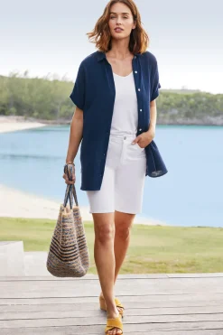 Hot Soft Surroundings Je Veux Gauze Top