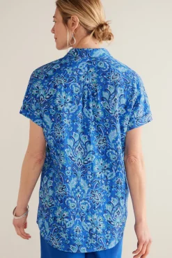 Hot Soft Surroundings Je Veux Gauze Top