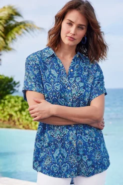 Hot Soft Surroundings Je Veux Gauze Top