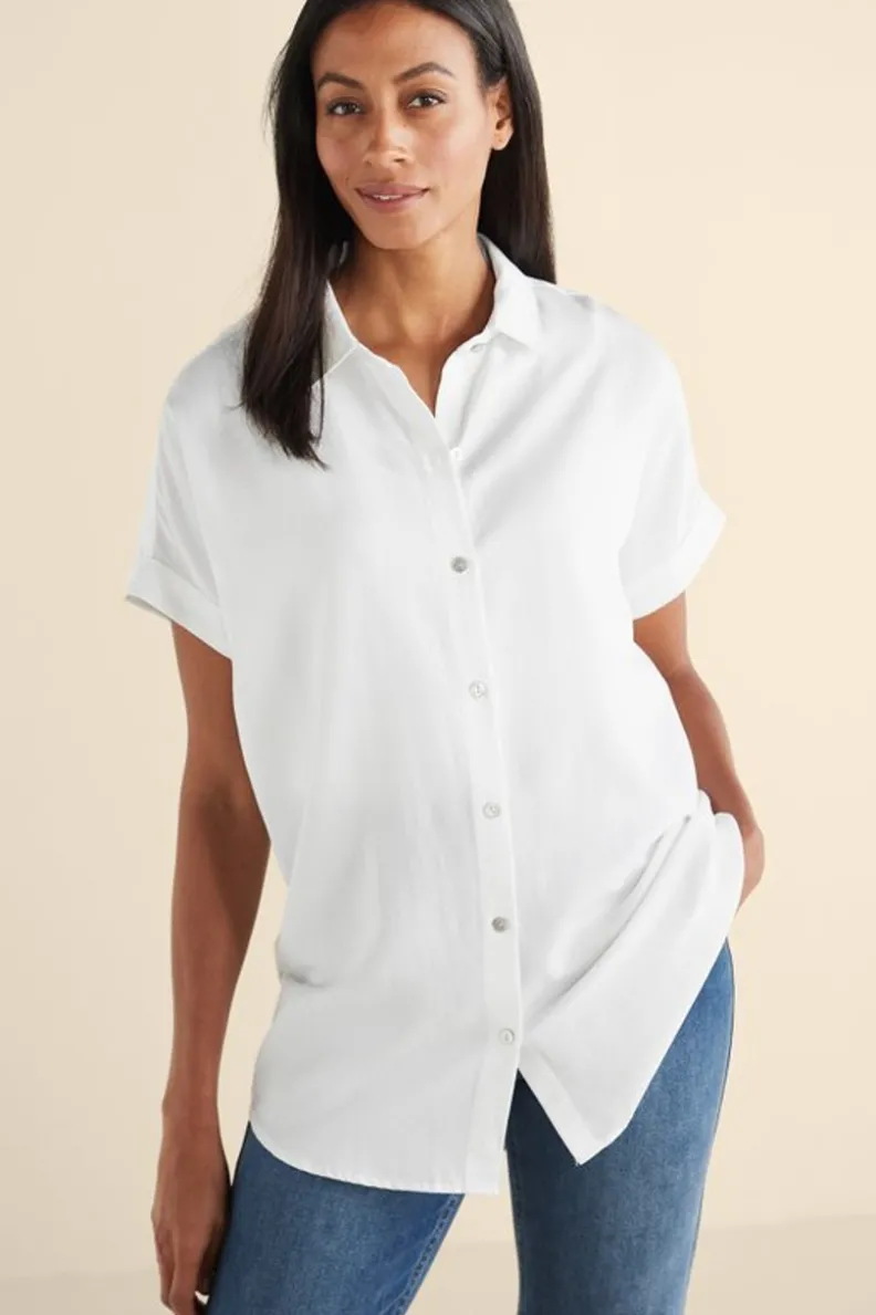 New Soft Surroundings Je Veux Tencel™ Shirt