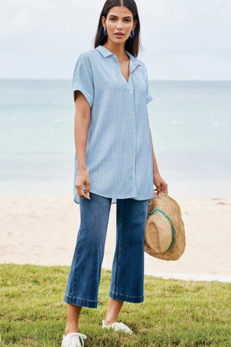 New Soft Surroundings Je Veux Tencel™ Shirt