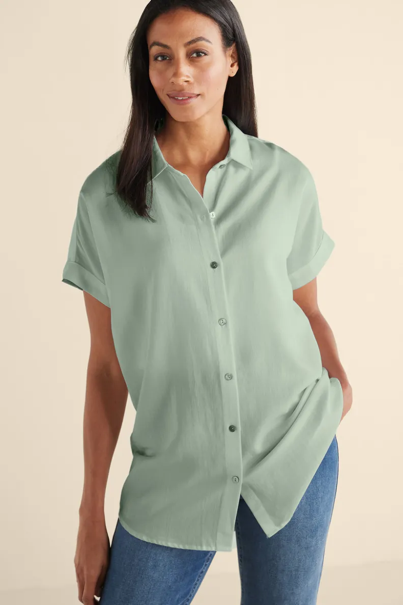 New Soft Surroundings Je Veux Tencel™ Shirt