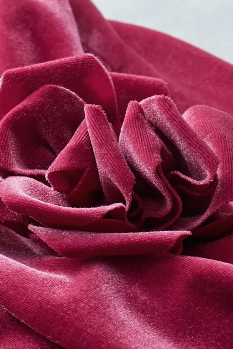 Clearance Soft Surroundings Jeanna Rosette Velvet Top Granita