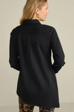 Best Soft Surroundings Jeanne Asymmetrical Tunic Black
