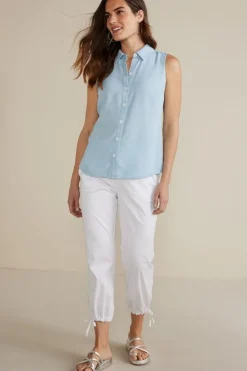 Online Soft Surroundings Jennifer Tencel™ Tank LightChambray