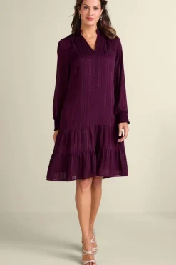 Fashion Soft Surroundings Jocelyn Dress GrapeWine