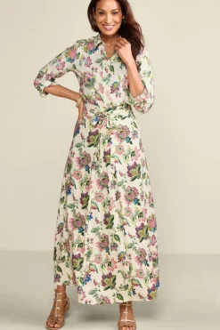 New Soft Surroundings Jordan Linen Blend Skirt IpanemaFlowers