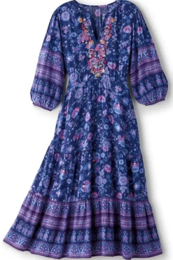 Outlet Soft Surroundings Jordana Midi Dress SiennaFloral